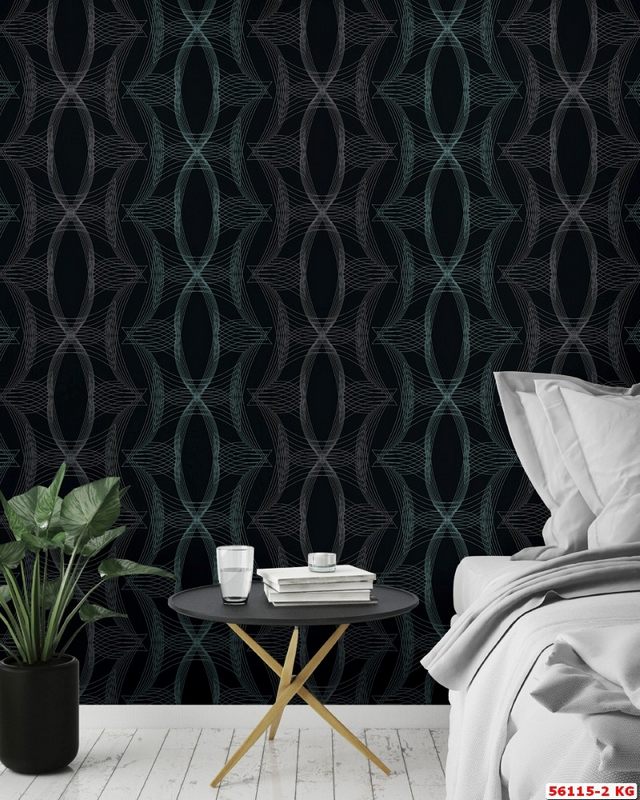 Giấy dán tường hàn quốc 3d họa tiết điểm nhấn độc đáo cho mảng tường đầu giường ngủ